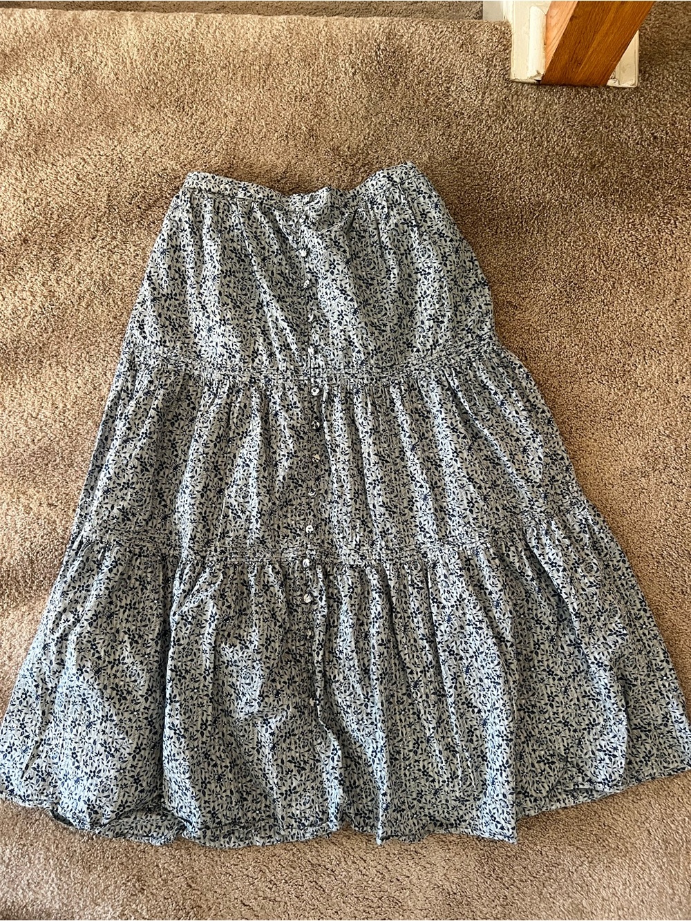 MADEWELL Button-Front
Tiered Maxi Skirt In Florentine
Floral Ditsy